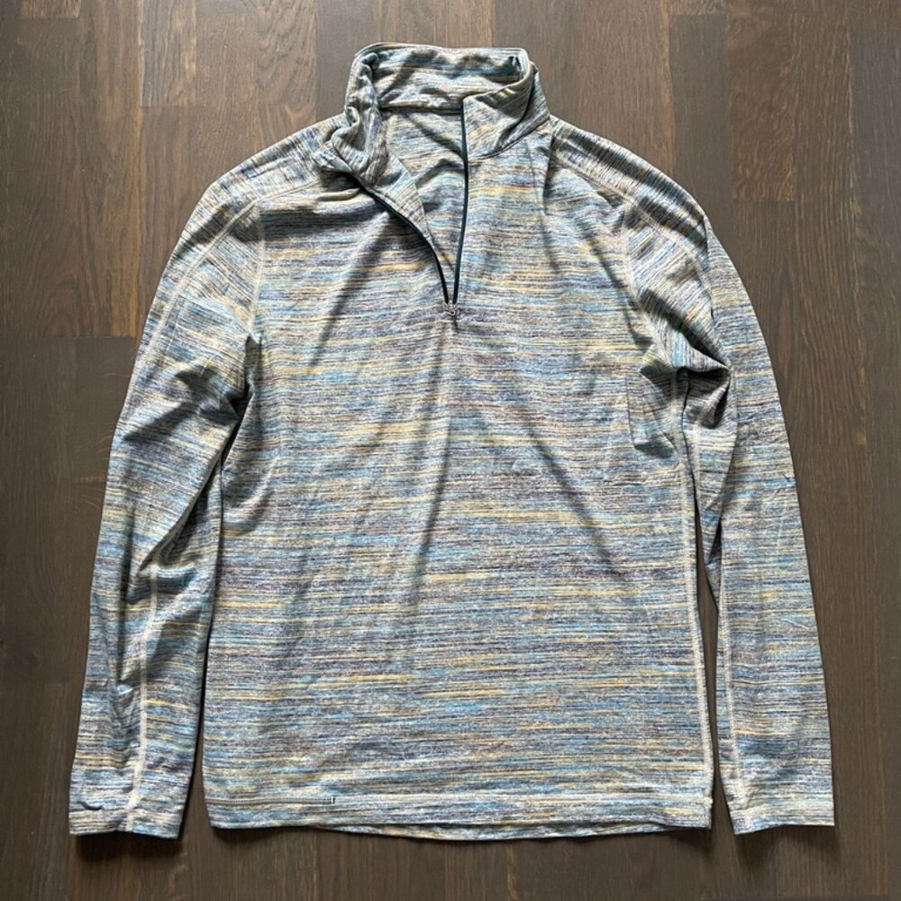 Lululemon Space Dye Quarter Zip Long Sleeve Pullover Men's Large